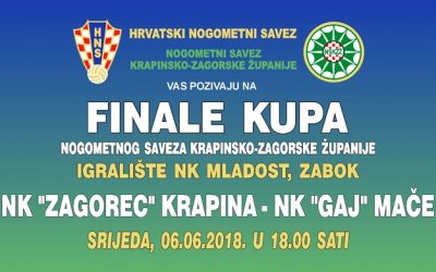 Finale kupa NSKZŽ NK Zagorec Krapina – NK Gaj Mače